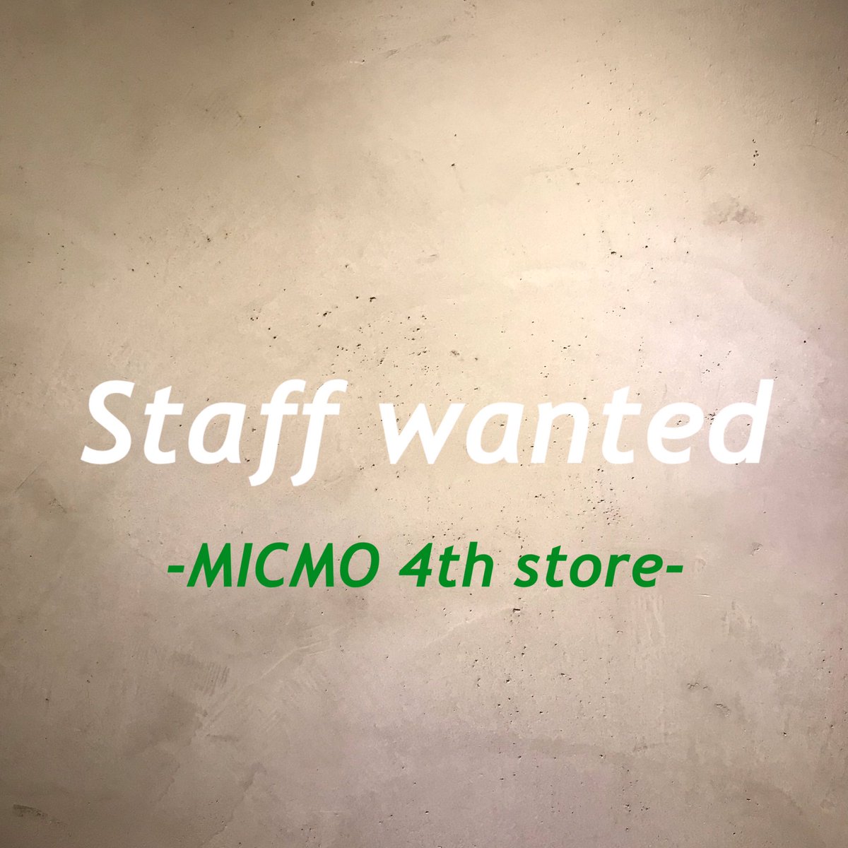 micmo_shimokita's tweet photo. .
♢社員募集
.
MICMO下北沢4号店では正社員を募集しております。
詳しくは2枚をご覧下さい。
.
ご応募は4号店(@micmoshimokita4 )へご連絡お願いします٩( ᐛ )و
.
#micmo #staff募集 #正社員募集 #古着屋 #古着 #古着正社員 #古着屋求人 #アパレル店員 #古着屋で働きたい https://t.co/2adFUshU1B