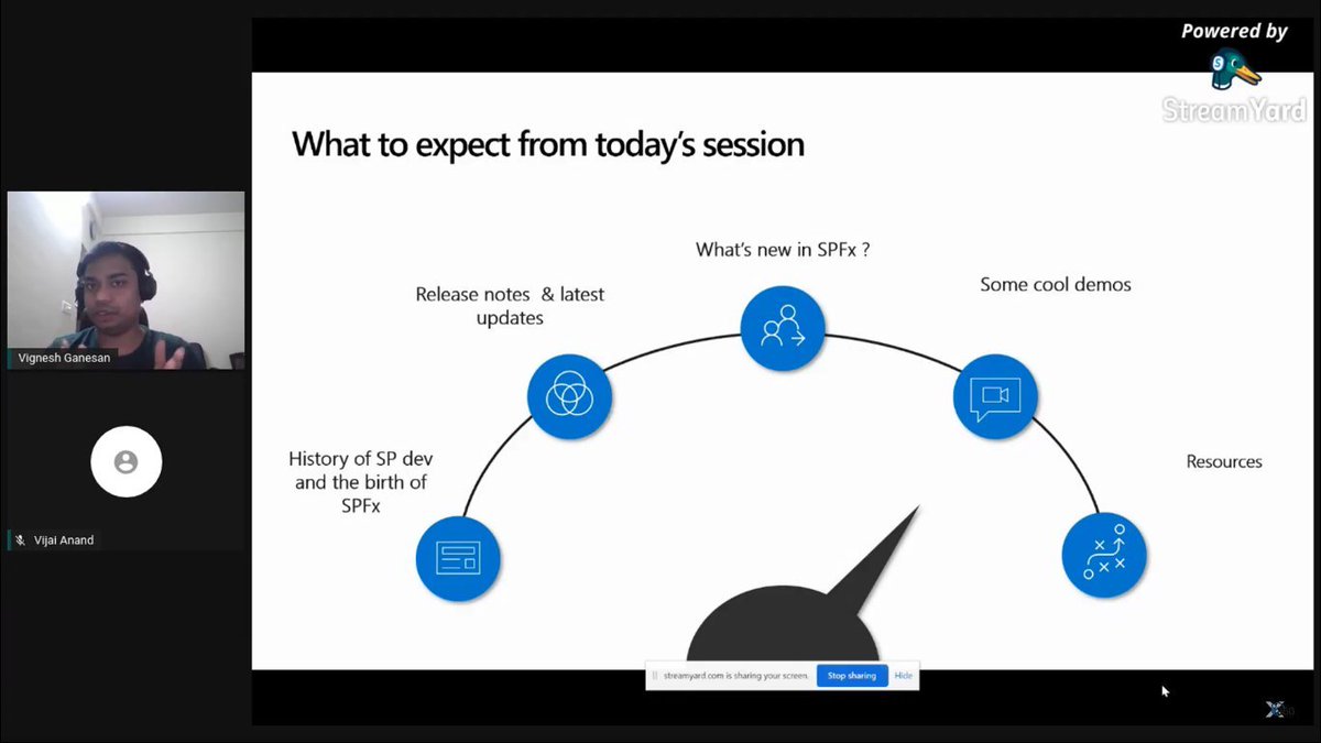 XMonkeys360's tweet image. @sharepointnerd and @anavijai  have started their session on &quot;𝐖𝐡𝐚𝐭&apos;𝐬 𝐧𝐞𝐰 𝐚𝐧𝐝 𝐰𝐡𝐚𝐭&apos;𝐬 𝐧𝐞𝐱𝐭 𝐢𝐧 𝐒𝐏𝐅𝐱&quot;

YouTube Live: bit.ly/chytm365

#MS365DevBootcamp #MS365DevBootcampChennai #NeverStopLearning #microsoftevents #XMonkeys360