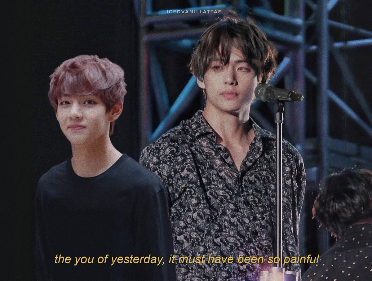 icedvanillattae's tweet photo. god taehyung singing these lyrics from inner child i want to cry https://t.co/aYueVaDpMF