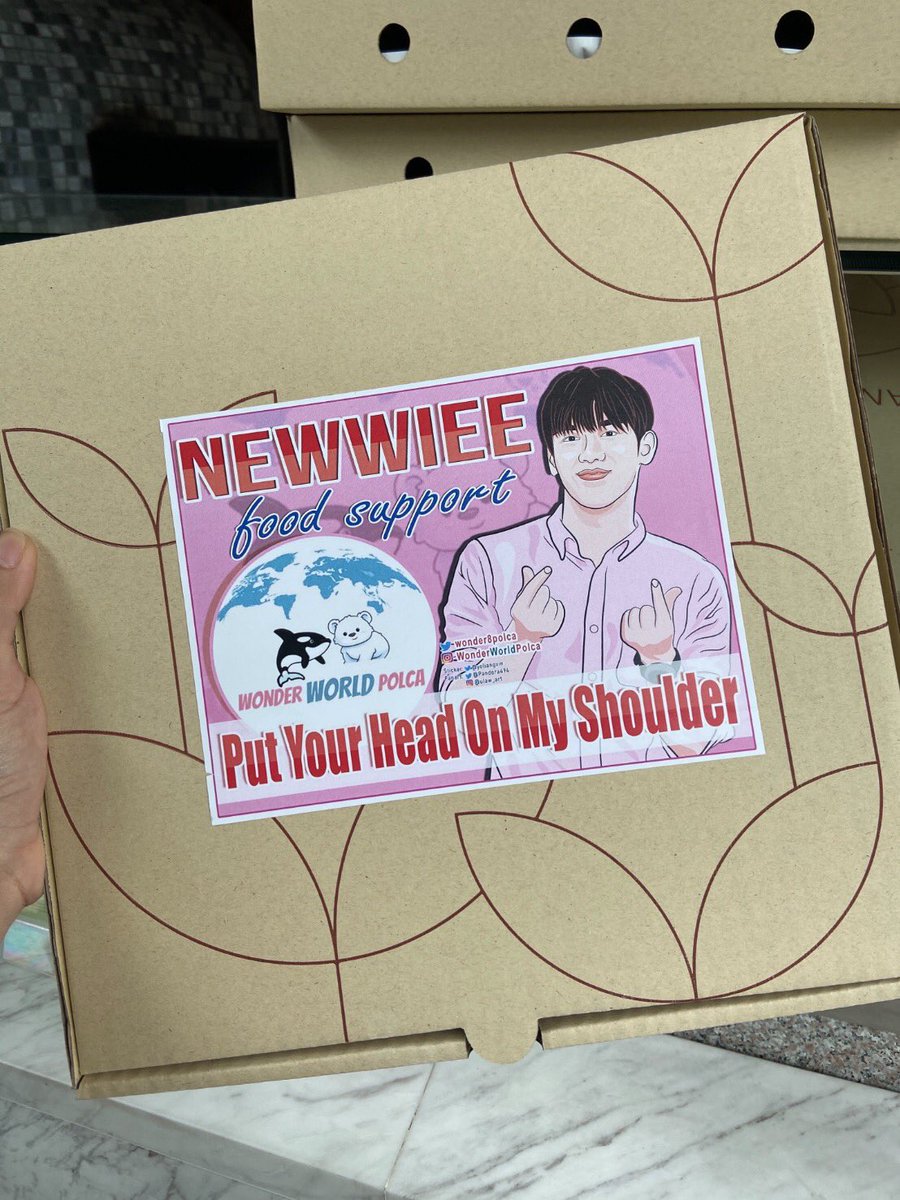 Food support for  @new_thitipoom Thank you WWP fam for support Thank you Stickers made by : fanart by  @Pandora494 Design by  @yoliangxin  #NewwieeFoodSupport  #สำรับของเตนิว  #Newwiee