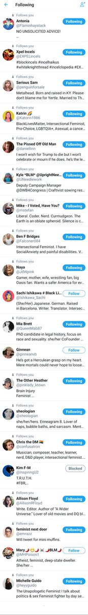 Heads up, feminists and allies: the very unimaginatively named Mike Unt just created and followed a bunch of us. 
Check your follows.