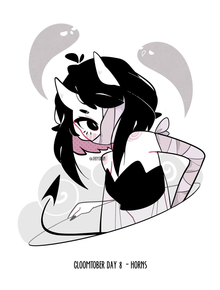 jhiyomin's tweet photo. #gloomtober Day 5 / 6 / 7 / 8
Tea / Ghost / Tarot / Horns
#gloomtober2020 #halloween2020 #myart #challenge #digitalart #grayart #cute #promplist #horns #demoncute #demon #magicalart #tea #ghost #tarot https://t.co/2RBDMmptjN