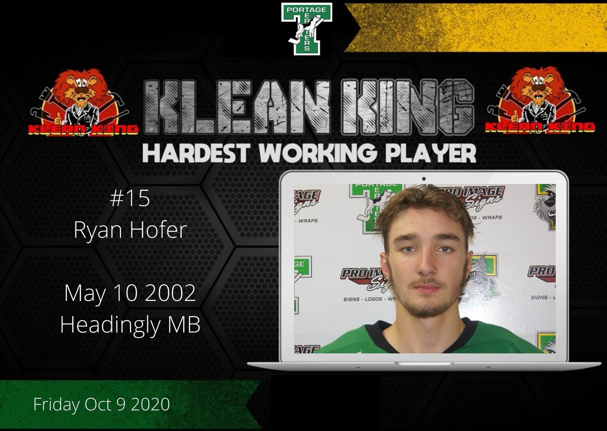 PortageTerriers's tweet photo. Terriers fall 4-2 in the season opener against the Virden Oil Capitals.   Ryan Hofer is the Klean King Hardest Working Player. #MJHLOpeningWeekend #MJHLTerriers 

Check out the full details here.

https://t.co/HBRWxaOIhR https://t.co/1KUGWoIVB6