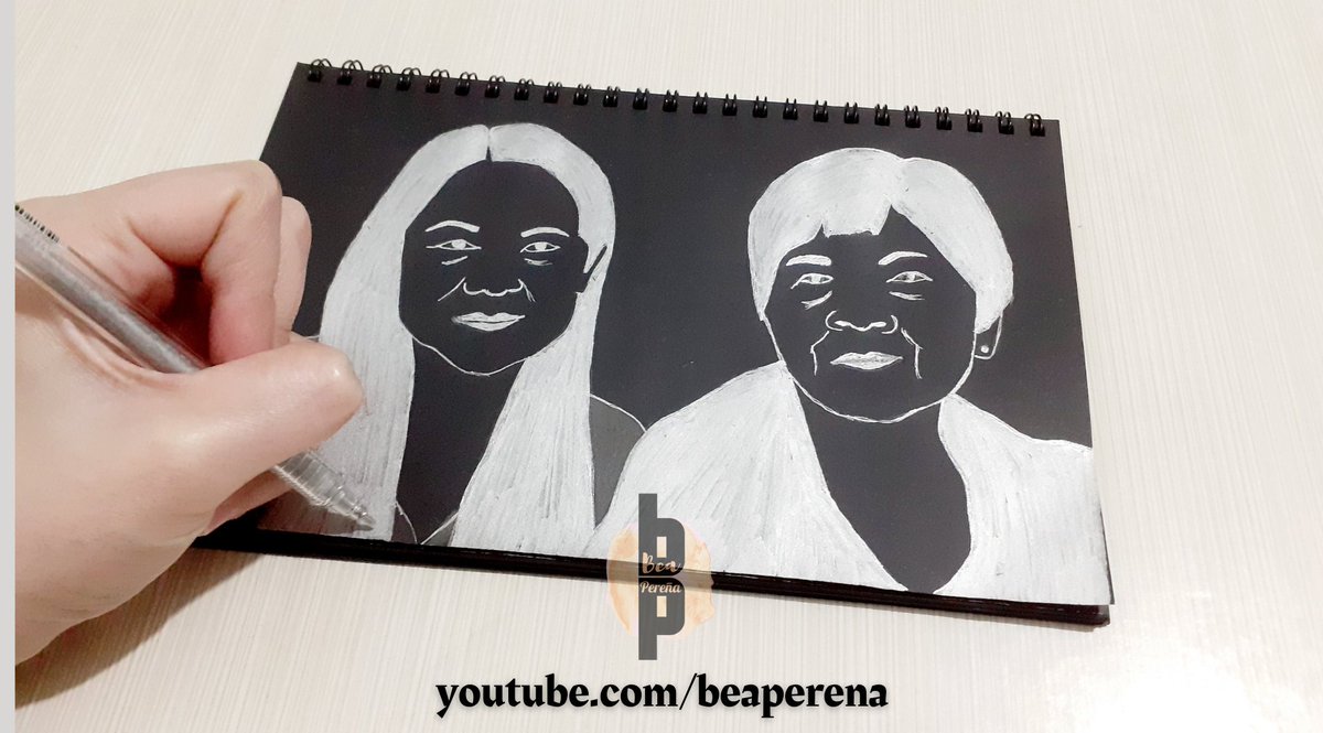 beaperena's tweet photo. I tried out sketching my mom and grandmother on a black paper. Check out its inverted color image on my YouTube channel.
👇👇👇
https://t.co/fdoO1Tw1OA
#InvertedColorArt #Black #Sketch #Sketching #Drawing #SakuraGelPen #DongA #STApen #MetallicColor #Drawingonblackpaper #Art https://t.co/NTtyzNQGVb