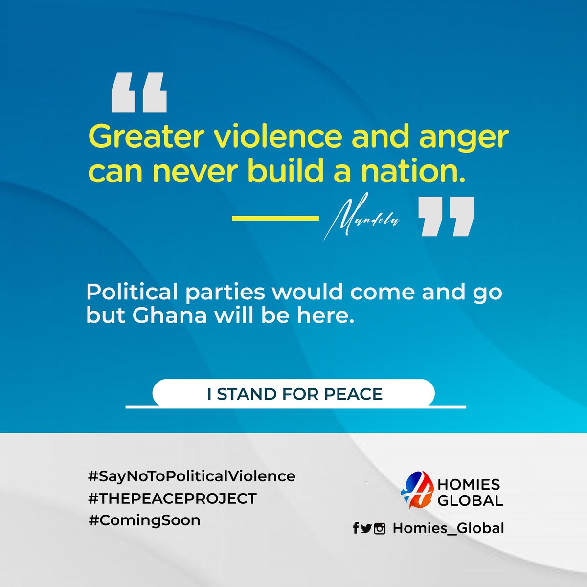 Homiesglobal's tweet photo. Ghana is all we have
Hohoe is our Land
Peace is the message
#ThePeaceProject
#hohoe
#ComingSoon
#election2020 https://t.co/XL92CAOW3E