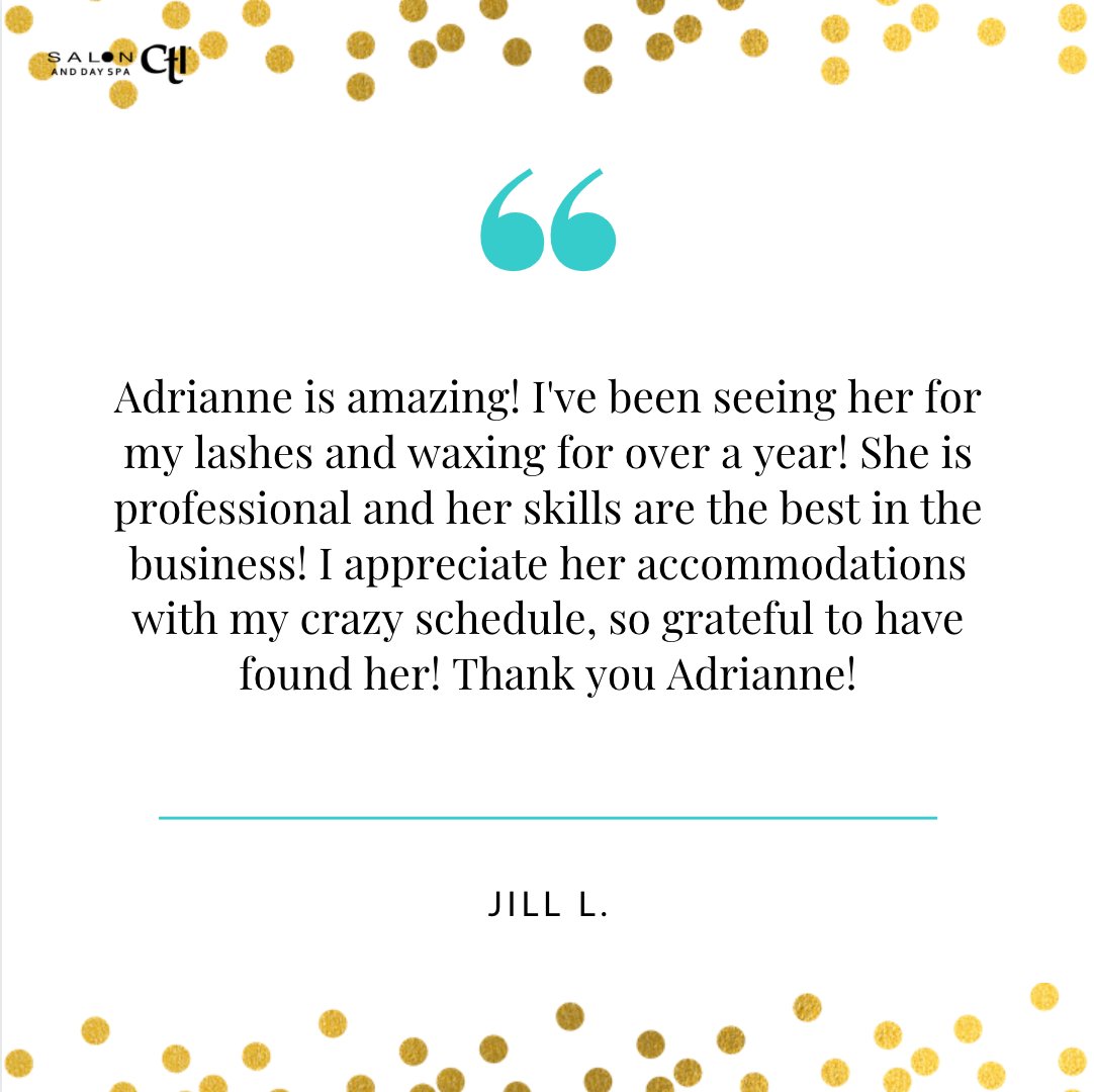 SalonCTI's tweet photo. 👉 Everyone loves visiting Salon CTI. We greatly value our customer's feedback; we are here to help YOU! Thank you for sharing your experience, Jill! If you've visited recently, remember to leave us a review for your chance to be featured.

📞 (920) 731-9396. https://t.co/KO5X0berGW