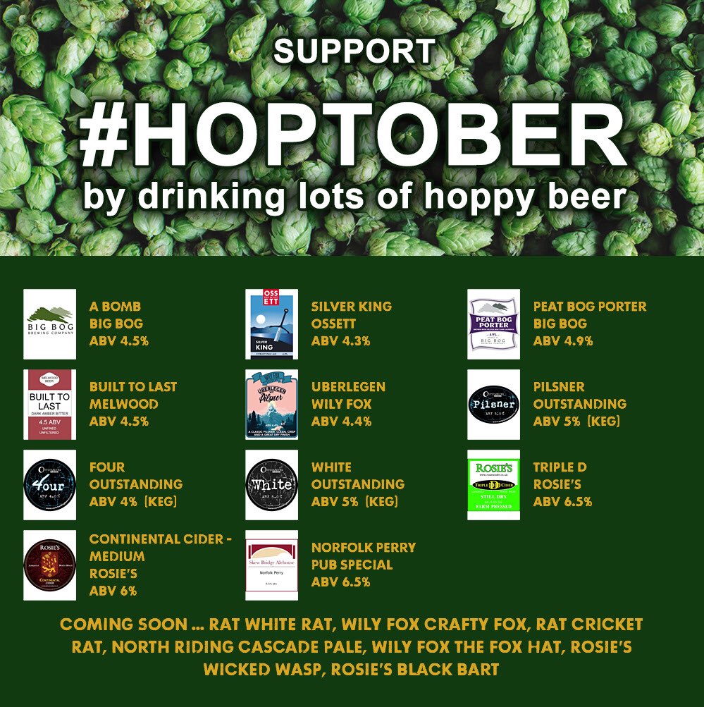 Skew Bridge Alehouse (@skewbridgepub) on Twitter photo On the bar today!
Beer Board: bit.ly/2K2ZX5S
@Big_Bog_Brewing <a href="/ossettbrewery/">Ossett Brewery</a> <a href="/MelwoodBeerCo/">MelwoodBeerCo</a> <a href="/WilyFoxBrewery/">Wily Fox Brewery</a> <a href="/Outstandingbeer/">Outstanding Brewing</a> #PubSpecial
#RealAleFinder <a href="/StHelensCAMRA/">St Helens & Districts CAMRA</a> On the bar today!
Beer Board: bit.ly/2K2ZX5S
@Big_Bog_Brewing <a href="/ossettbrewery/">Ossett Brewery</a> <a href="/MelwoodBeerCo/">MelwoodBeerCo</a> <a href="/WilyFoxBrewery/">Wily Fox Brewery</a> <a href="/Outstandingbeer/">Outstanding Brewing</a> #PubSpecial
#RealAleFinder <a href="/StHelensCAMRA/">St Helens & Districts CAMRA</a>