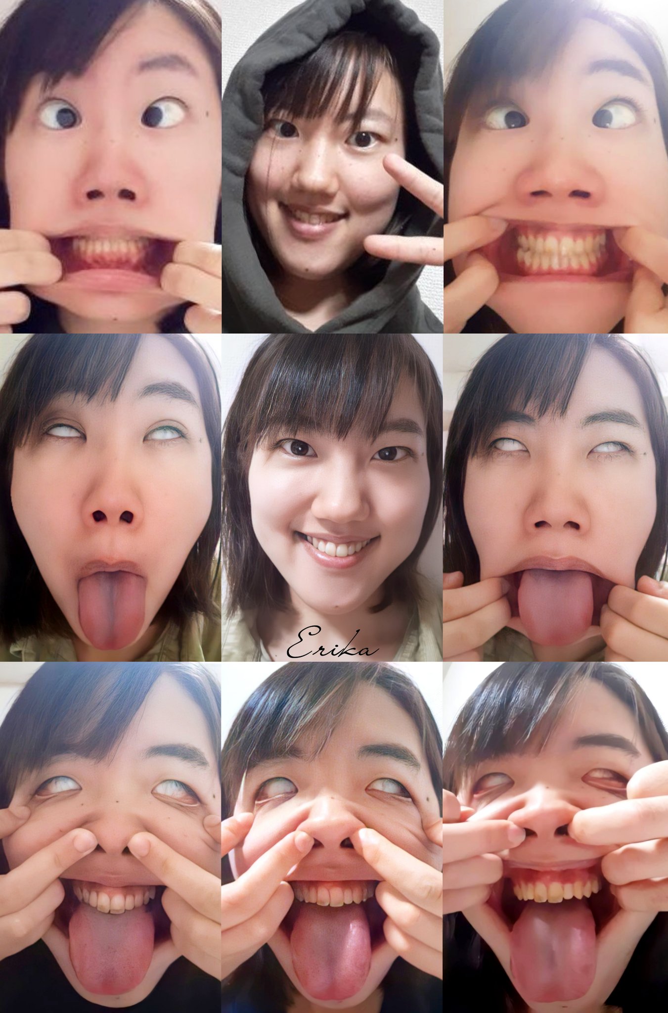 女子　エロ　へん顔 