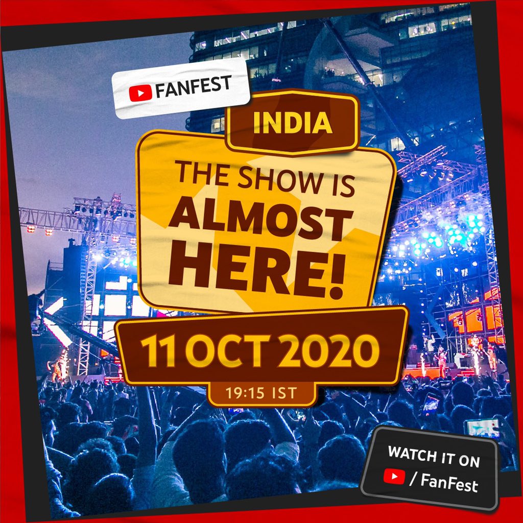 Performing your fav tracks from #Petta, #Master and #Doctor tomo on the @YouTubeFanFest at 7:15 pm :)
Don’t miss out on the show! Catch the #YTFF2020 livestream on Oct 11 from 19:15 IST➝ https://t.co/otC6f7oDPq https://t.co/Gnt2KZyIXO