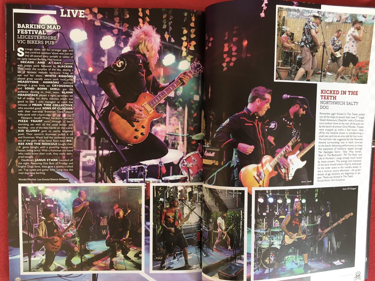 Fab photo and great review of <a href="/JanusStark1/">Janus Stark</a> recent live gig in the latest issue of the ever-brill @ViveLeRock1 magazine 😍😎👌
