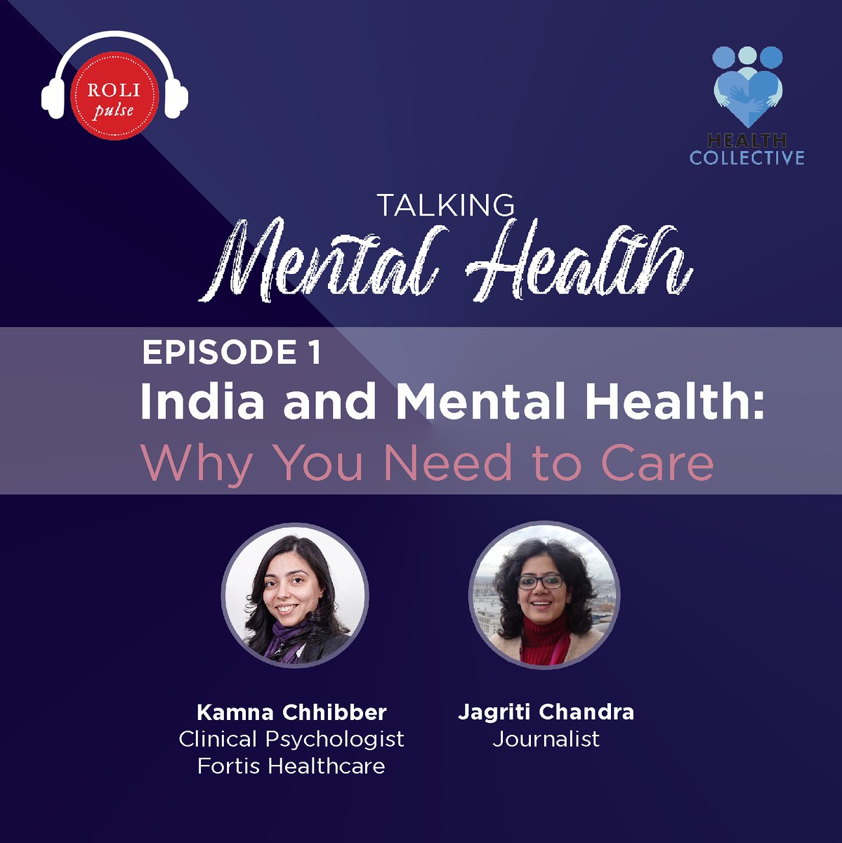 RoliBooks's tweet photo. This World Mental Health Day Roli Pulse, in association with @healthcollectif, presents Talking Mental Health, a podcast series on mental health.
Stream Episode 1 now! https://t.co/YxCYkgYBBg
#rolipulse
#WorldMentalHealthDay https://t.co/dBvuquT0mQ