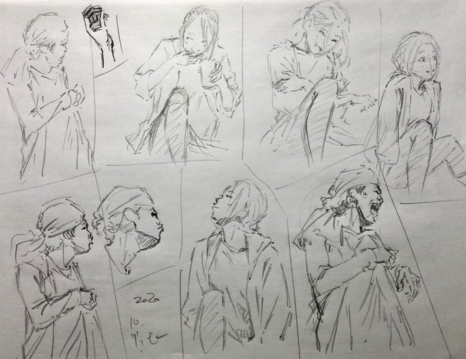 スケッチれん1010...

何かしら気になったポーズを描いております。
残り70分 