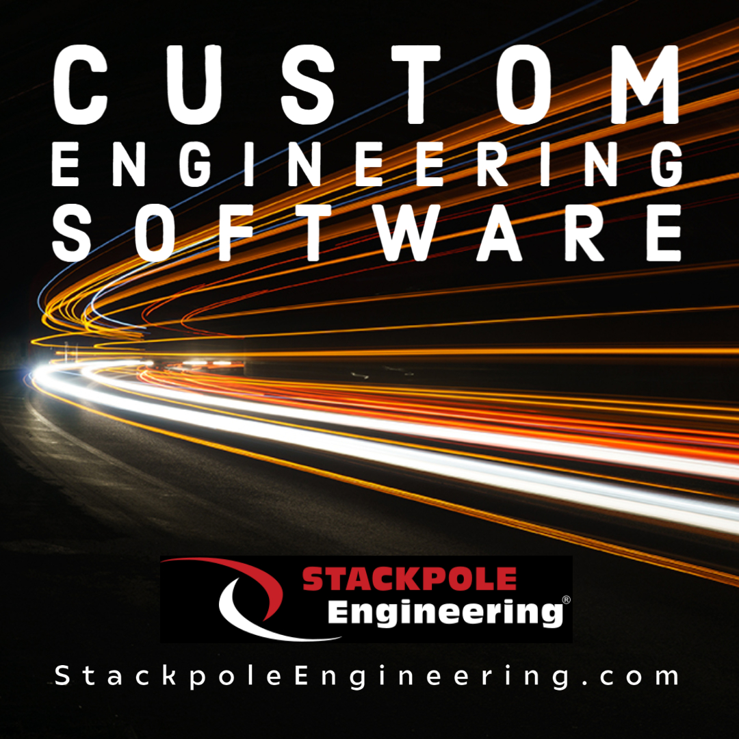 StackpoleEngr's tweet image. Are you needing Custom Engineering Software?  #TeamStack is here to help.  Email us today at Sales@StackpoleEngineering.com or click here bit.ly/StackpoleEngin…  #Saturday #Engineering #Motivation