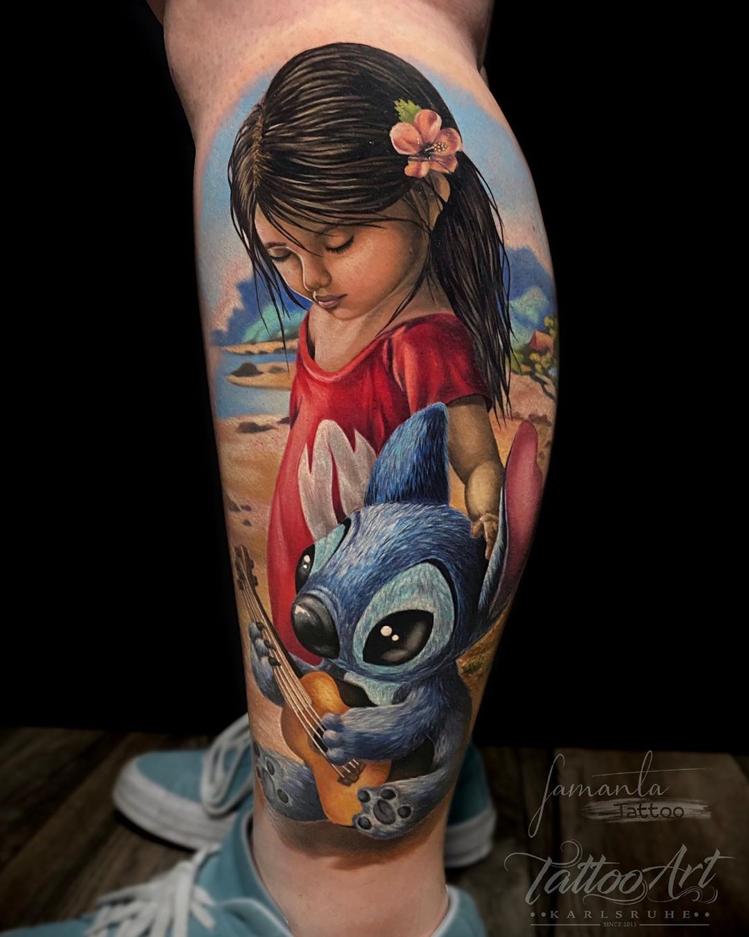 Lilo Y Stitch Tattoos Vibrant Disco Stitch Tattoo: A Colorful Disney