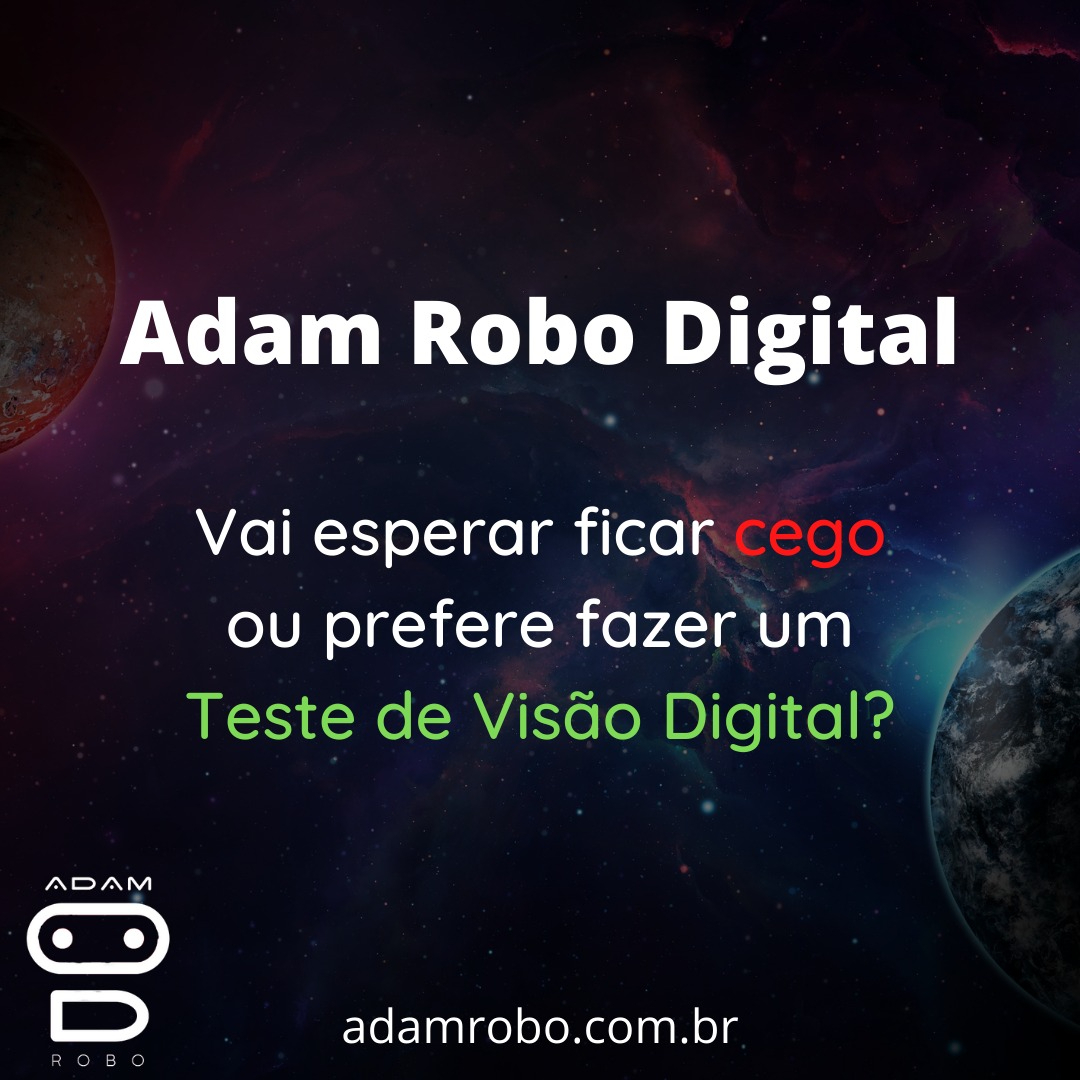 AdamPrevention's tweet photo. Não espere até ficar cego. Faça já seu teste de visão digital com Adam Robo Digital!
.
Fácil, rápido e gratuito!!
.
.
Acesse: https://t.co/pXI1O9N4Or
.
.
.
.
.
#adamrobo #robo #cegueira #startup #cego #cegueira #deficientevisual #digital #visão #visao https://t.co/okxkpSdF63