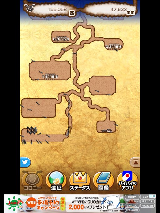 アリの巣コロニーのtwitterイラスト検索結果