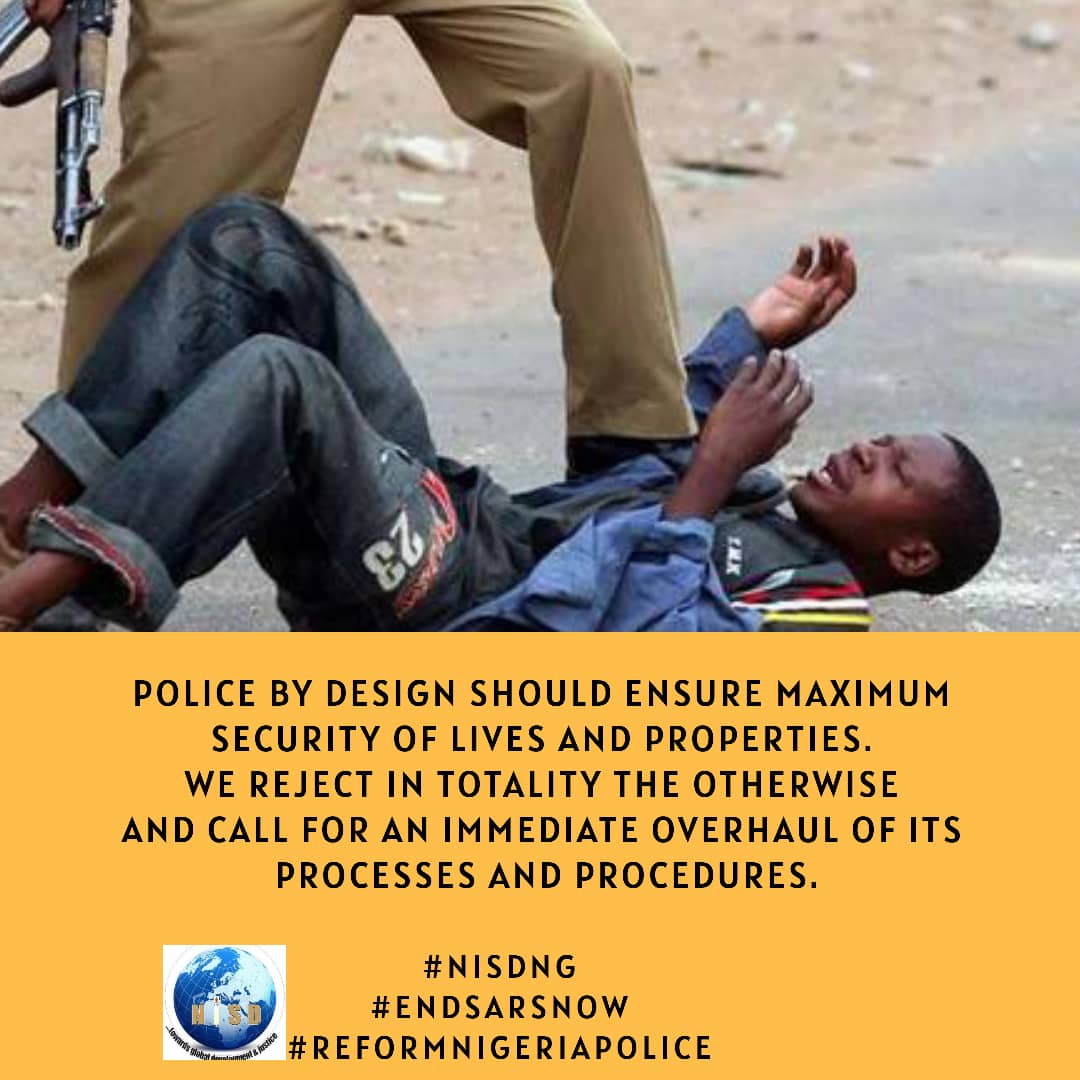 NISDNG's tweet photo. NISD join millions of Nigerians to say this brutality have to STOP 🛑 !! Enough is Enough ✊🏾✊🏾✊🏾 #EndSARS #EndPoliceBrutality https://t.co/AzSbQB8dfm