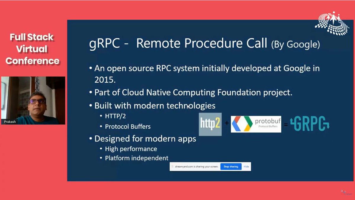 CsharpCorner's tweet photo. Welcome @Prakash_MANIT who is talking about #gRPC for Web Service Design! Join him now: https://t.co/OuxlyHyVqH

#FullStack #DEVCommunity #WebService #Developer #programmers #VirtualConference #TechCon20 https://t.co/kC2m1kcHzK