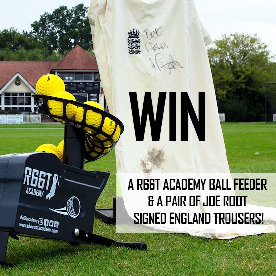 The Root Academy (@therootacademy) on Twitter photo WIN A BALL FEEDER & SIGNED Joe Root TROUSERS!! Simply:
1️⃣. Share & Like this post 🔄👍🏻
2️⃣. Answer this question here tinyurl.com/yxkknh9f
Comp ends 12/10/2020 winner chosen at random. GOOD LUCK 👍🏻 <a href="/root66/">Joe Root</a> <a href="/SheffieldColCC/">Sheffield Collegiate CC</a> <a href="/TheBarmyArmy/">England's Barmy Army 🏴🎺</a> <a href="/WisdenCricket/">Wisden</a> <a href="/NBCricket/">New Balance Cricket</a> WIN A BALL FEEDER & SIGNED Joe Root TROUSERS!! Simply:
1️⃣. Share & Like this post 🔄👍🏻
2️⃣. Answer this question here tinyurl.com/yxkknh9f
Comp ends 12/10/2020 winner chosen at random. GOOD LUCK 👍🏻 <a href="/root66/">Joe Root</a> <a href="/SheffieldColCC/">Sheffield Collegiate CC</a> <a href="/TheBarmyArmy/">England's Barmy Army 🏴🎺</a> <a href="/WisdenCricket/">Wisden</a> <a href="/NBCricket/">New Balance Cricket</a>