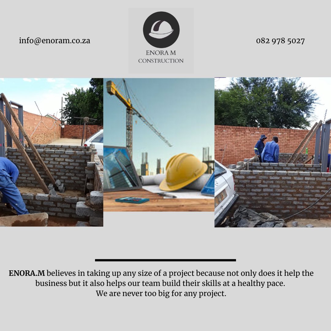 Enora_M_cc's tweet image. The size of a project doesn’t matter to us because it puts bread on our team’s tables,

And we have different Highly skilled  employees that can manage Small, medium to large scale construction projects 🚧

#construction #southafrica #womeninconstruction #maninconstruction #work