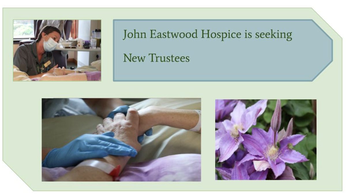 JohneastwoodHos's tweet photo. John Eastwood Hospice Trust needs new trustees, especially with any of these skills:
✅ leadership
✅ finance
✅ participation
✅ fundraising
Message us for more details. https://t.co/mFQaBYFxGt