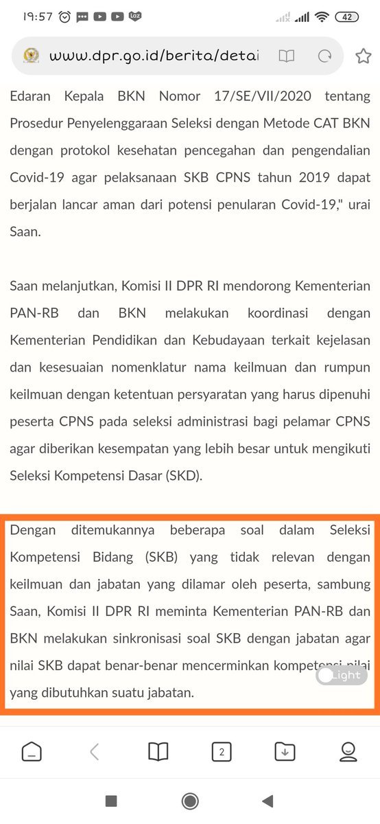 SeptiAn00236137's tweet photo. @BKNgoid Mohon penjelasan mengenai materi soal yg tidak relevan min, saya sangat berharap ada kebijakan terkait hal tersebut demi terciptanya seleksi cpns  yg akuntabel dan berkeadilan, karena sejatinya tujuan dari SKB adalah untuk mengukur kompetensi peserta kan? https://t.co/kEZQTz7CKi