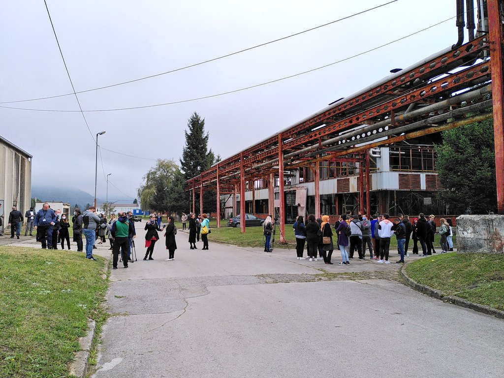 Today there is a film screening of & #39;Quo Vadis, Aida?& #39; at the memorial center in Potočari. Young people from around Bosnia and the region came to watch it. After the screening there will be a discussion.
