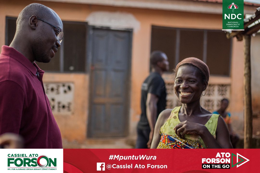 Cassielforson's tweet photo. Our stop at Ampia Ajumako was great. Thank you my people. https://t.co/mBWjSppXgD