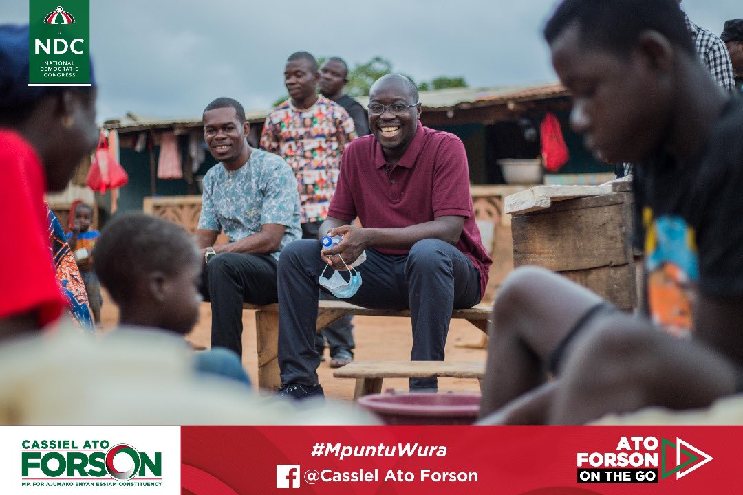 Cassielforson's tweet photo. Our stop at Ampia Ajumako was great. Thank you my people. https://t.co/mBWjSppXgD
