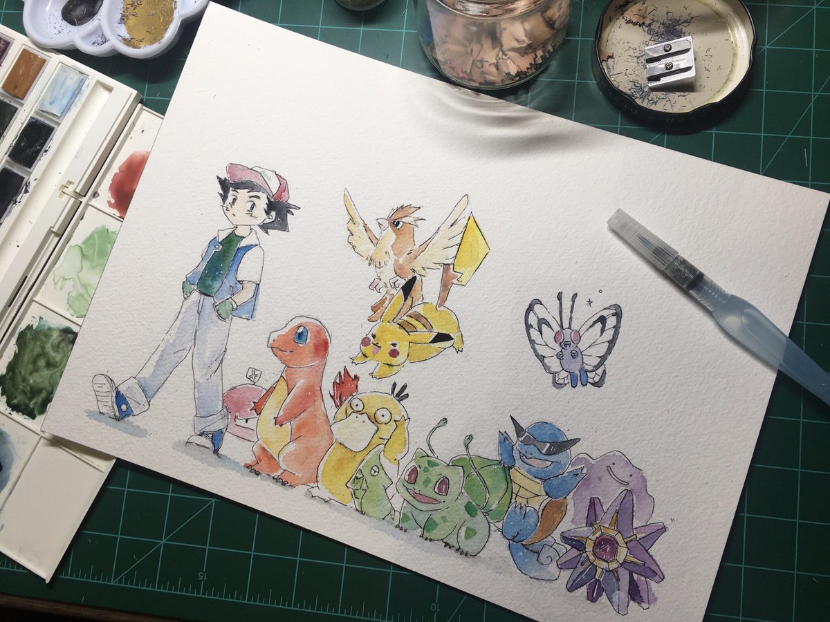 artofcygnus's tweet photo. “Pokemon rainbow”- #inktober2020 #inktober #pokemon #FANART #manga #anime #wip #illuminafanart #illustration https://t.co/9tHcE8xZ0e