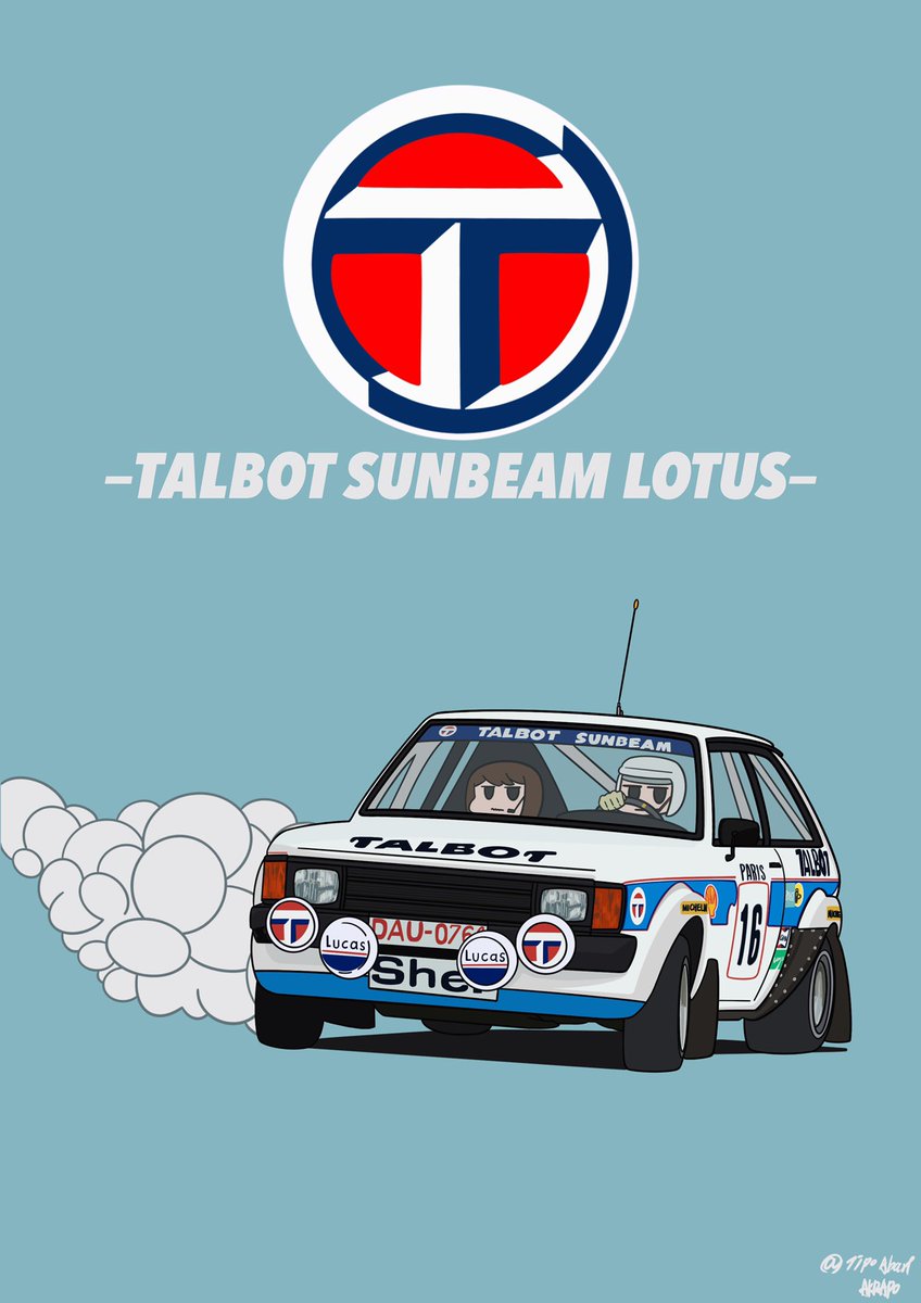 「TALBOT SUNBEAM LOTUS 」|あくらぽのイラスト