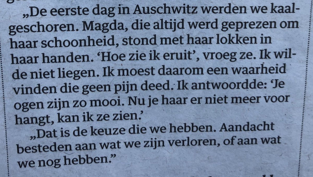 GuidoRijnja's tweet photo. Schrijver en therapeute Edith Eger overleefde Auschwitz. Over corona: ‘Ik vind altijd een geschenk in alles’: https://t.co/B8s0PsaNtE