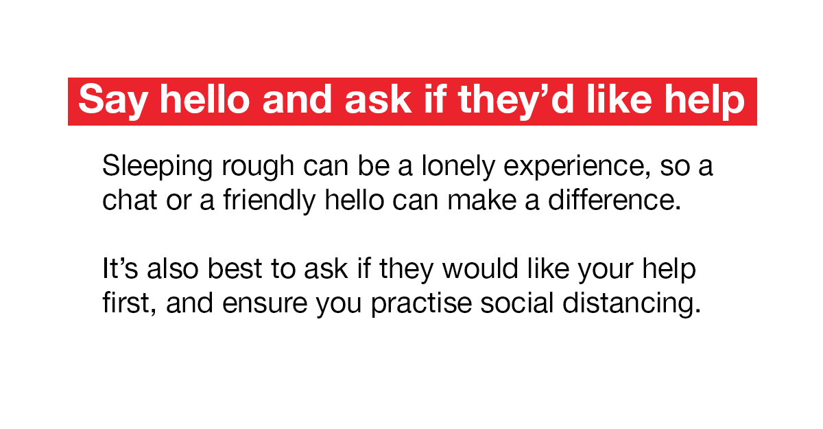  Say hello and ask if they'd like help.