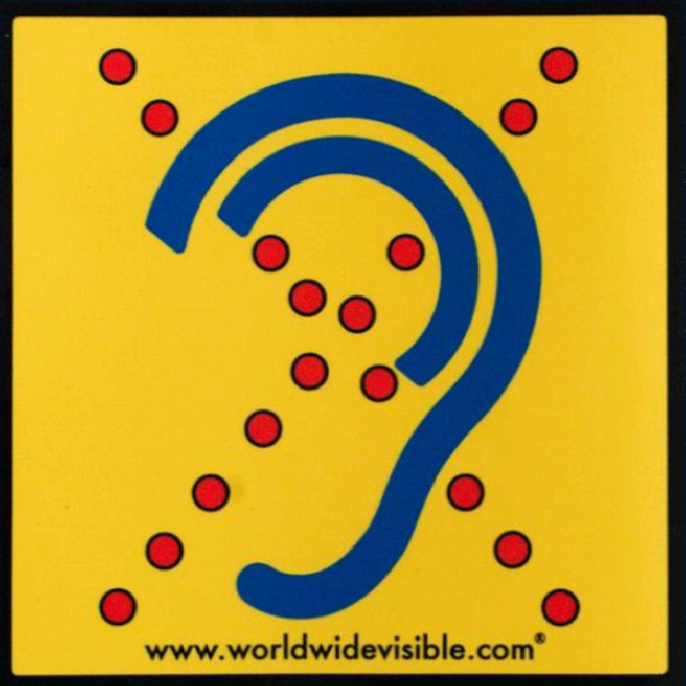 Omdat ik ook van anderen hoor dat mensen niet weten wat het tekentje is voor slechthorendheid/doofheid en het nu steeds vaker gebruikt wordt door een mondneusmasker wil ik het hier even laten zien.

Laat dit symbool over Twitter gaan voor de bekendheid van dit symbool 

RT= Fijn