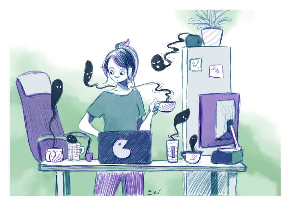 illustraSev's tweet photo. I re-made it with da computerrrr #spookymug https://t.co/lrXcDbhmj8