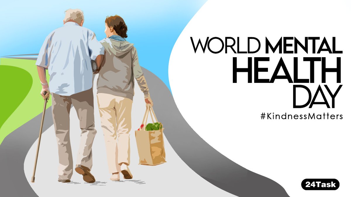 24Task's tweet photo. As this year's theme of World Mental Health Day, it is a reminder that #KindnessMatters, be kind to yourself and others!
Hire #CopyWriters #FreelanceCopyWriters #HireCopywriters #CopywritingJob #freelancer #freelancersforhire #onlinejob #WMHD #MentalHealthDay https://t.co/XjcrONAfT9