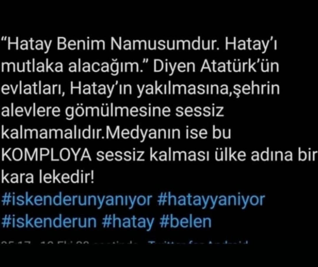 yasminayasminn's tweet photo. #hatayyaniyor #belen #sarimazi #issume #nergizlik #haciahmetli #karahuseyinli https://t.co/89wy5GCG0i