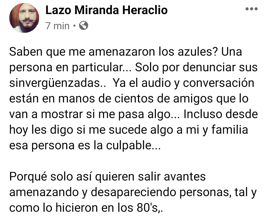 Heraclio_Mlzo's tweet photo. Si, algún periodista quiere el audio y conversación para hacerla pública me avisan! https://t.co/Fzne49cPMs