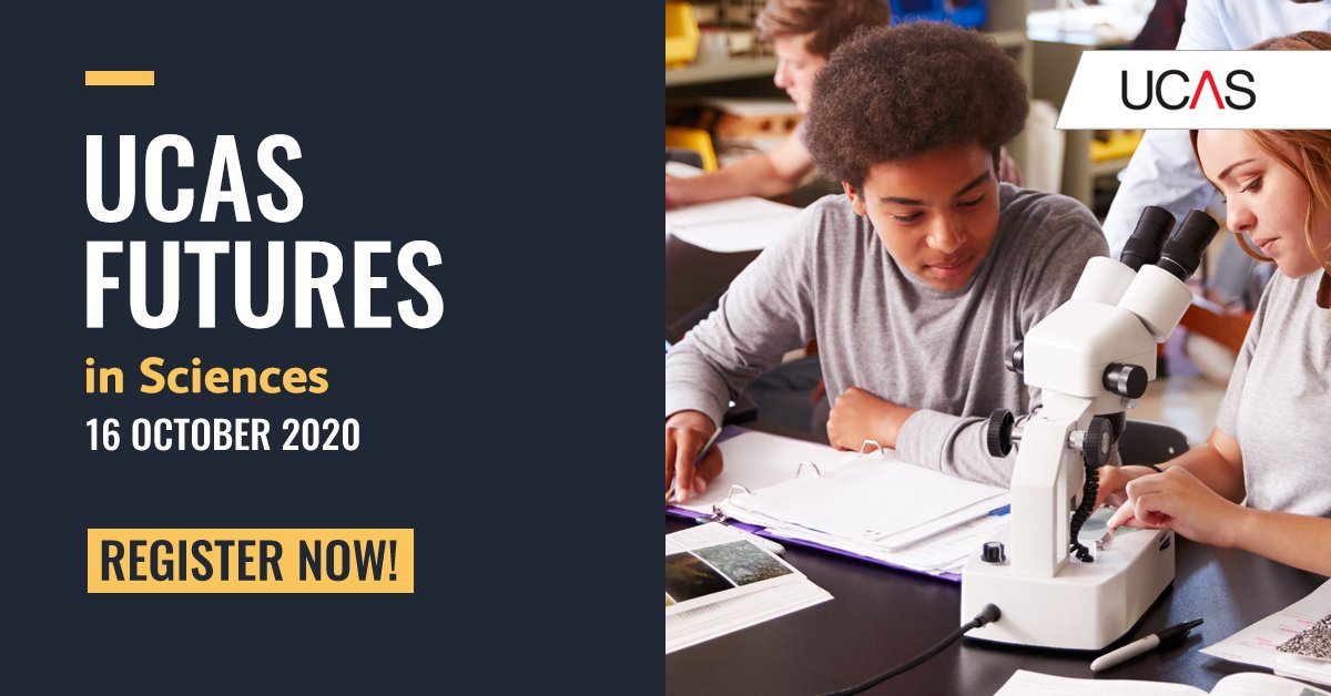 Decide on your final five. Meet over 90 unis, colleges, and providers, and get your questions answered at UCAS Futures in Science.  

Register now... bit.ly/33FmwWR