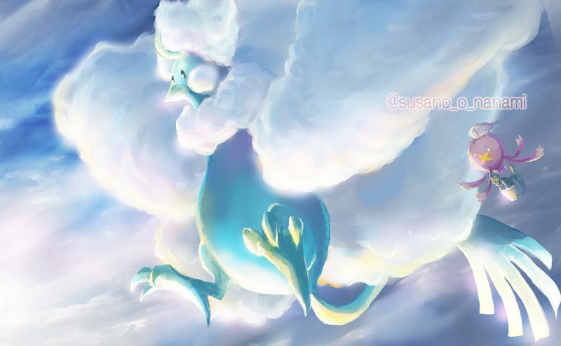 すさノお イラストとゲームとポケモン メガチルタリス Altaria T Co Ugvaenirpm Twitter