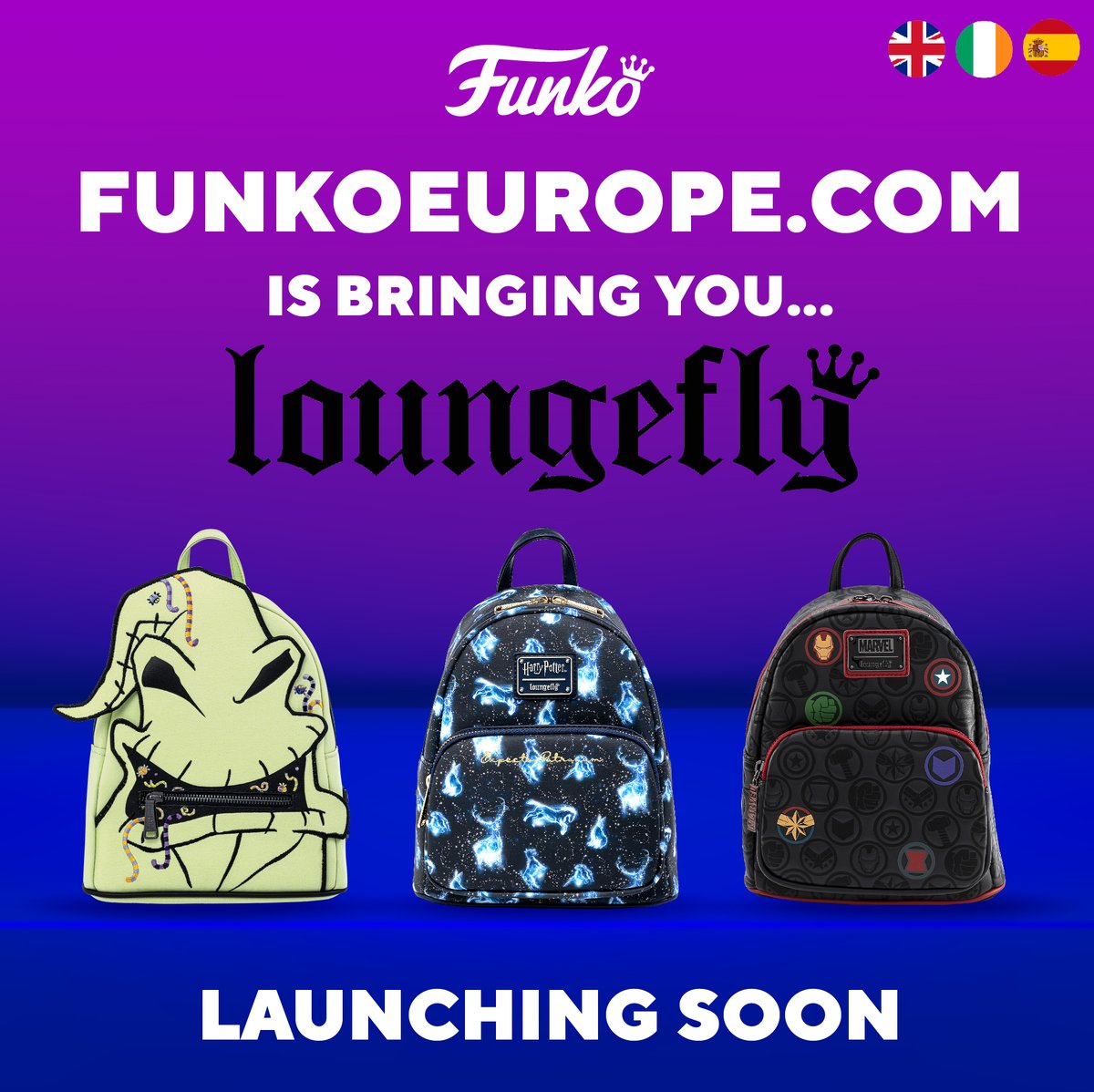 FunkoEurope's tweet image. We can't wait to share all the backpacks, crossbody bags, wallets and more that we'll be bringing to you from the wonderful world of Loungefly 🎀

Launching soon! Sign up and be the first to know about product launches, exclusives, breaking news and more: funkoeurope.com