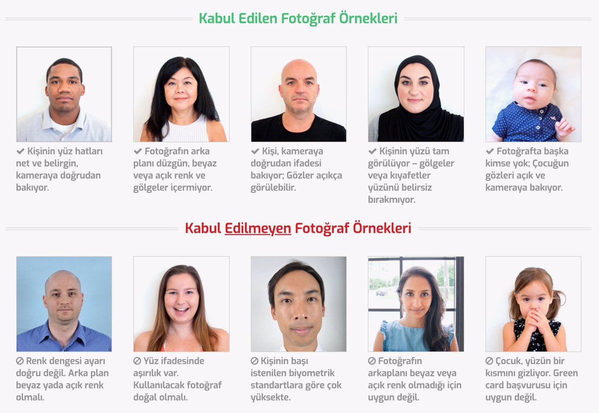 Green Card Basvuru Greencard Basvurusu Demek Fotograf Demek Uygun Olmayan Fotografi Kullanmak Cekilise Katilmadan Once Basvurunuzun Elenmesine Neden Olabilir Son 6 Ay Icinde Cekilmis Olmali Fotografinizin Istenilen Kriterlerde