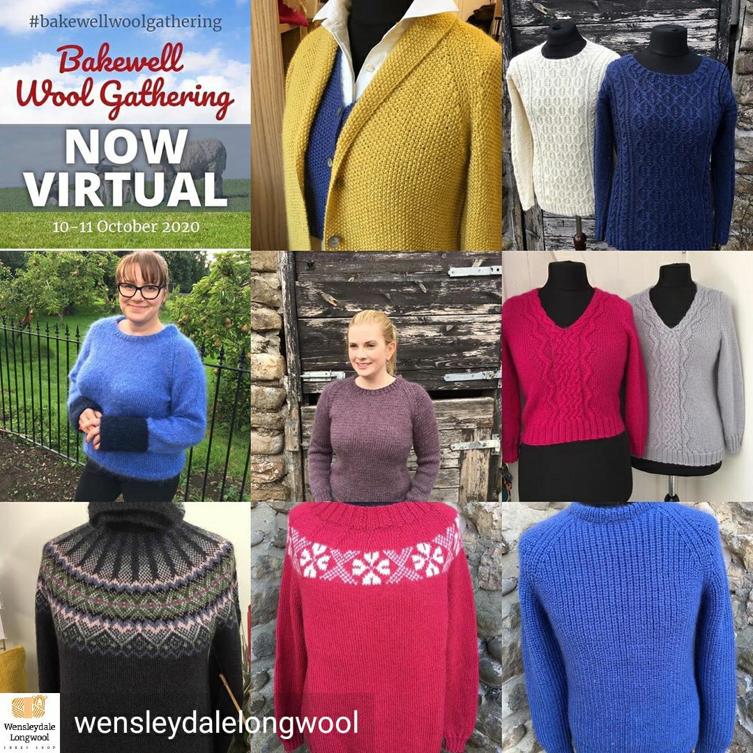 WensleydaleYarn's tweet photo. Join us this weekend for virtual Bakewell Wool Gathering - such a lovely show - it’s jumper weather 🥶what will you knit?
Checkout our show page here - https://t.co/WqcsbHFydc -
#knitting #crochet #britishwoolweek #bakewellwoolgathering - https://t.co/Xc5IzW20n6 https://t.co/qXUZPHdxff