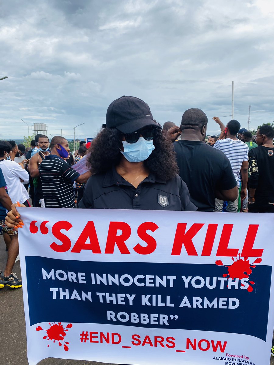 #EndSARSProtests is a people's movement. You can't stop it! 
What is the problem(s)? SARS
What are the solution(s)? #EndSARS 
What are we going to do about it? #EndSARS 
#EnoughIsEnough ✊