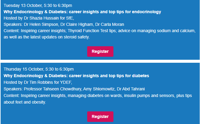 Niki Karavitaki (@karavitaki_niki) on Twitter photo Highly recommended - Join to discover the beauty of our specialty!
zoom.us/webinar/regist… (13 October, endocrinology)
zoom.us/webinar/regist… (15 October, diabetes) <a href="/ESEndocrinology/">European Society of Endocrinology (ESE)</a> <a href="/TheEndoSociety/">Endocrine Society</a> <a href="/Soc_Endo/">Society for Endo</a> @unibirm_MDS Highly recommended - Join to discover the beauty of our specialty!
zoom.us/webinar/regist… (13 October, endocrinology)
zoom.us/webinar/regist… (15 October, diabetes) <a href="/ESEndocrinology/">European Society of Endocrinology (ESE)</a> <a href="/TheEndoSociety/">Endocrine Society</a> <a href="/Soc_Endo/">Society for Endo</a> @unibirm_MDS