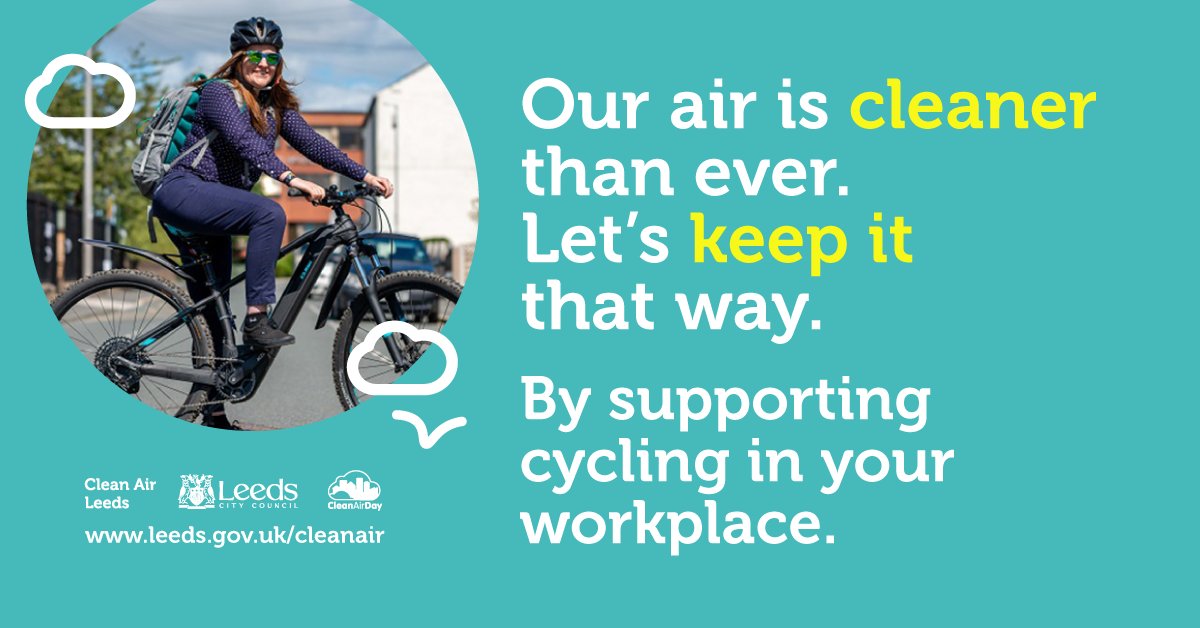 Cycling to work helps keep the city’s air clean and can make commuting fun If you’re an employer, consider introducing a cycle to work scheme. 'Cycle to work' supports active travel whilst helping organisations and staff save money on buying a bike or e-bike  #CleanAirDay
