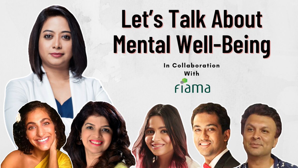 fayedsouza's tweet photo. On World Mental Health Day, we discuss what this year has taught us and how to keep up our mental well-being. 
I'll be speaking to @KubbraSait @hiyer @AnjaliChhabria1 @mard2016 &amp; Shaheen Bhatt at 8PM on my YouTube channel. 

#SayMoreThanOkay @FiamaIndia #MyHappimess https://t.co/dmyr6Djs2Z