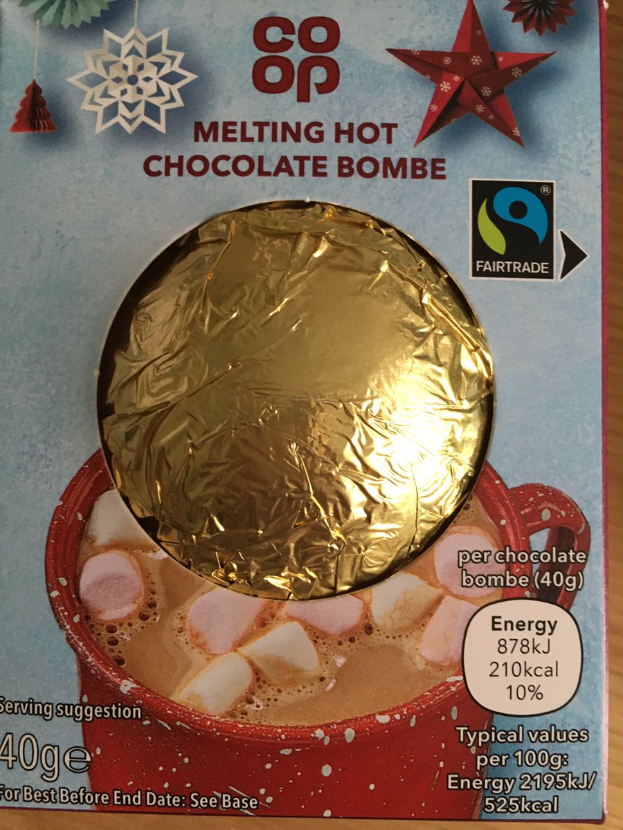 dgfairtrade's tweet photo. Exciting new #Fairtrade product in the Castle Douglas Co-op this morning. Not a chance it’s going to last until the ‘festive period’ though! 😂😋@FairTradeNation @coopuk https://t.co/mG8L6Sz914