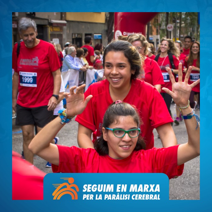 Aquest cap de setmana havia de tenir lloc la 10a cursa En Marxa per la Paràlisi Cerebral. Tot i que s'ha ajornat per la #COVID19, us proposem: 

1️⃣ Poseu-vos la samarreta d'una edició anterior⁣ 
2️⃣ Sortiu a fer esport i feu-vos una foto⁣
3️⃣ Compartiu-la amb #SegueixoEnMarxaPC