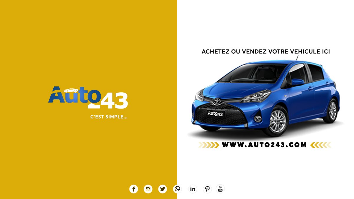 DaddyNyembue's tweet image. Notre ambition ? Permettre à tous d&apos;accéder à des voitures de qualité et de vendre sans risques, tout cela au meilleur prix. @Auto243_  est un produit 100% Congolais. Visite la plateforme en cliquant juste sur le lien auto243.com.